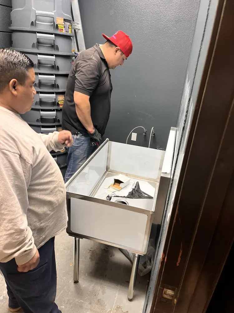 Commercial plumbing and sink installation in SeaTac